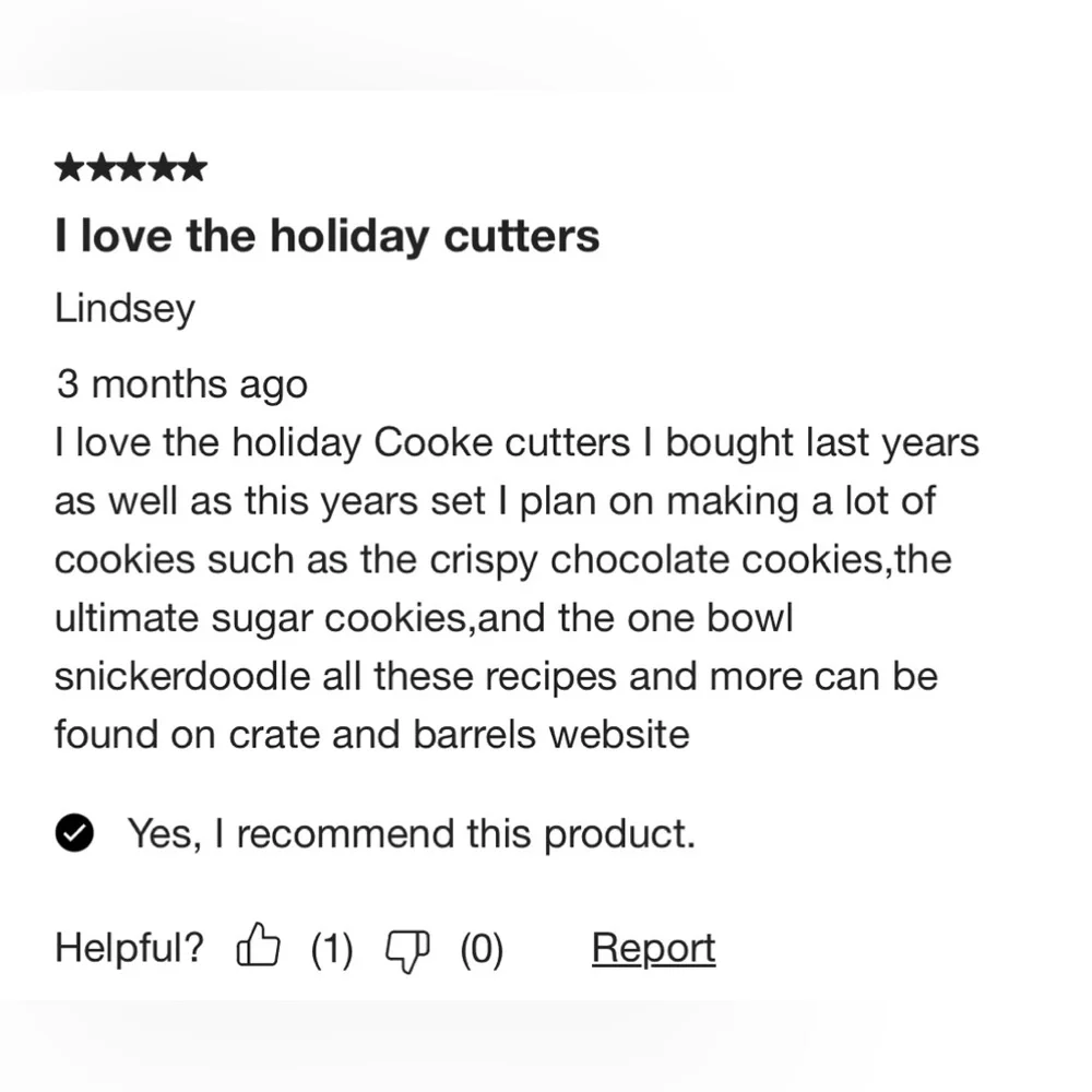 Crate&Barrel Festive Cookie Decorating Set